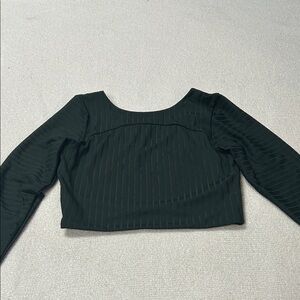 Lululemon Athletica dark olive green Crop Top